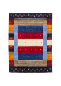 CarpetFine Wollteppich »Gabbeh Don, auch als Läufer« rechteckig 15 mm Höhe reine Wolle, handgearbeitet, weicher natürlicher Flor, Wohnzimmer , bunt ,...