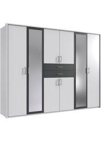 Kleiderschrank »Diver Drehtürenschrank mit Spiegel, 180, 225 o. 270cm breit«, Bestseller Schlafzimmerschrank wahlweise 3 Innenausstattungen , wimex