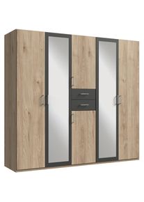 Kleiderschrank »Diver Drehtürenschrank mit Spiegel, 180, 225 o. 270cm breit«, Bestseller Schlafzimmerschrank wahlweise 3 Innenausstattungen , wimex