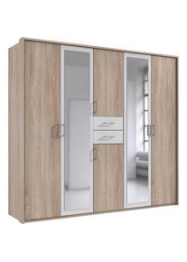 Kleiderschrank »Diver Drehtürenschrank mit Spiegel, 180, 225 o. 270cm breit«, Bestseller Schlafzimmerschrank wahlweise 3 Innenausstattungen , wimex