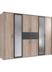 Kleiderschrank »Diver Drehtürenschrank mit Spiegel, 180, 225 o. 270cm breit«, Bestseller Schlafzimmerschrank wahlweise 3 Innenausstattungen , wimex