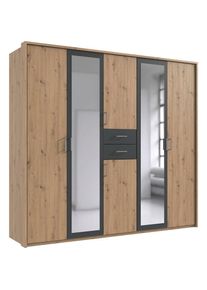 Kleiderschrank »Diver Drehtürenschrank mit Spiegel, 180, 225 o. 270cm breit«, Bestseller Schlafzimmerschrank wahlweise 3 Innenausstattungen , wimex