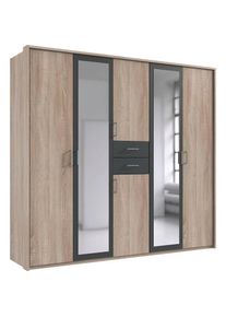Kleiderschrank »Diver Drehtürenschrank mit Spiegel, 180, 225 o. 270cm breit«, Bestseller Schlafzimmerschrank wahlweise 3 Innenausstattungen , wimex