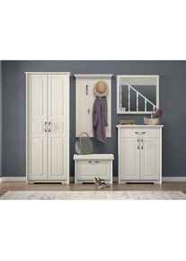 Home Affaire , Garderoben-Set »Evergreen«, (Set, 5 St., Garderobenschrank,Schuhschrank,Schuhbank, Garderobenpaneel,Wandspiegel), mit...
