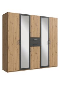 Kleiderschrank »Diver Drehtürenschrank mit Spiegel, 180, 225 o. 270cm breit«, Bestseller Schlafzimmerschrank wahlweise 3 Innenausstattungen , wimex