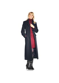 Heine, Unisex, Heine Wollmantel, marine, 46, Klassische Longform