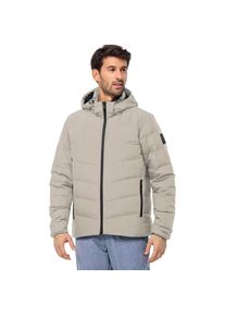 Jack Wolfskin, Herren, Steppjacke &raquo;COLONIUS&laquo; mit Kapuze W&auml;rmend, winddicht, &Uuml;bergangsjacke, seal, 3XL, Steppjacke mit hochbauschiger F&uuml;llung f&uuml;r 