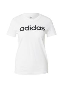 adidas Sportswear Funktionsshirt 'Essentials Logo' Damen, schwarz / wei&szlig;, Gr&ouml;&szlig;e M