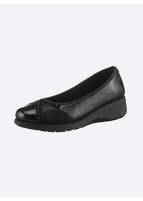 Witt Damen Ballerina, schwarz, Größe 36, 100% Leder