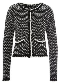 Uta Raasch - Strickjacke, schwarz, Gr. 44, Kunstfaser