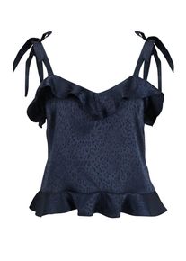 Wallis Petite, Femmes Haut, bleu marine / noir