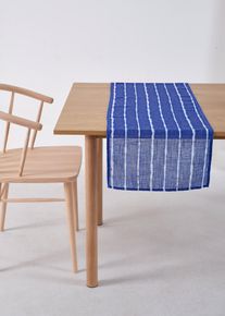 Tischläufer mit Streifen in blau, 180x30 cm, bonprix