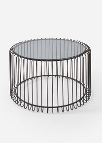 Couchtisch mit Glasplatte in schwarz, 39 cm, bonprix