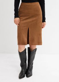 Bleistiftrock in braun, Gr&ouml;sse 52, bonprix