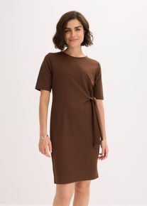 Jerseykleid in braun, Gr&ouml;sse 36/38 (S), bonprix