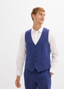 Baukasten Anzugweste Slim Fit in blau, Grösse 48, bonprix