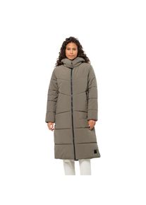 Jack Wolfskin, Unisex, Funktionsmantel &raquo;KAROLINGER LONG COAT W&laquo; W&auml;rmend, winddicht, &Uuml;bergangsjacke, cold coffee, L (42/44), Funktionsmantel von Jack 