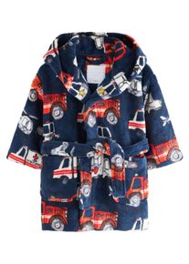 next Bademantel Jungen Gr&ouml;&szlig;e 86 navy / gelb / feuerrot / wei&szlig;