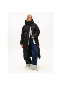 Tommy Jeans, Unisex, Steppmantel &raquo;TJW ALASKA GRID DWN MXI COAT EXT&laquo;, schwarz, L (40), Steppmantel von Tommy Jeans