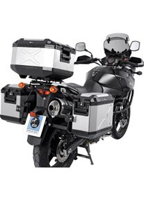 Hepco & Becker Seitenkoffer Xplorer Aluminium 30 silber rechts 33 Liter