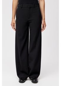 Drykorn DESK Hose mit Barrel-Leg in technischem Gabardine in schwarz, Größe 28x34