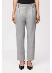 Drykorn DISPATCH-0 Bundfaltenhose in softem Flanell in grau, Größe 26x34