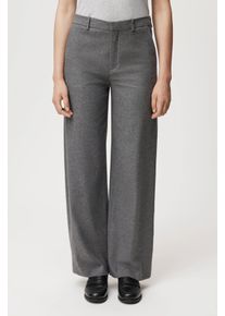 Drykorn DESK Hose mit Barrel-Leg in Woll-Mix in grau, Größe 31x34