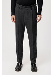 Drykorn CHASY Casual Hose mit Bundfalte in softem Woll-Flanell in grau, Größe 30x34