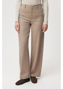 Drykorn DESK Hose mit Barrel-Leg in Woll-Mix in beige, Größe 29x32