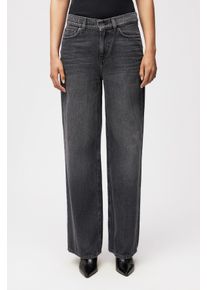 Drykorn FLUNG Mid-Waist Jeans in Grey Denim in schwarz, Größe 27x32