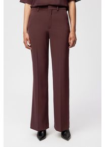 Drykorn ARGUE Hose mit Flared Leg in Techno-Twill in rot, Größe 26x34