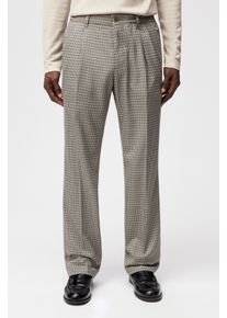 Drykorn LEEK Relaxed Fit Bundfaltenhose in Viskose-Mix in braun, Größe 31x32