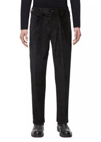 Drykorn CHASY Casual Hose mit Bundfalte in Baumwoll-Cord in schwarz, Größe 31x32