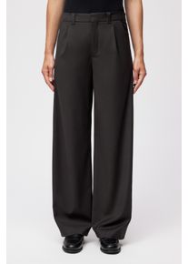 Drykorn CRAWL Bundfaltenhose in softem Flanell in braun, Größe 29x34