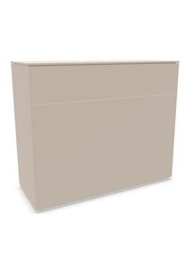 Müllermöbel Aventa Sideboard Müller Möbelwerkstätten Vorzugskombination 3 Melamin kaschmirgrau / Kunststoffgleiter