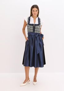 Dirndl und Sch&uuml;rze (2-tlg.Set) in blau, Gr&ouml;sse 42, bonprix