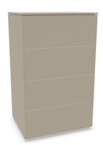Müllermöbel Aventa Sideboard Müller Möbelwerkstätten Vorzugskombination 7 Melamin steingrau / Kunststoffgleiter
