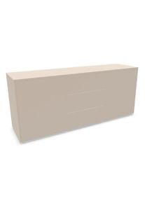 Müllermöbel Aventa Sideboard Müller Möbelwerkstätten Vorzugskombination 5 Melamin kaschmirgrau / Kunststoffgleiter