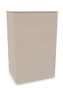 Müllermöbel Aventa Sideboard Müller Möbelwerkstätten Vorzugskombination 7 Melamin kaschmirgrau / Kunststoffgleiter