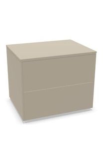 Müllermöbel Aventa Sideboard Müller Möbelwerkstätten Vorzugskombination 10 Melamin steingrau / Kunststoffgleiter