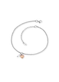 Engelsrufer Fußkette »Herz, ERFS-LILHEART-PE-BI«, mit Süßwasserzuchtperle rosegold Fußschmuck