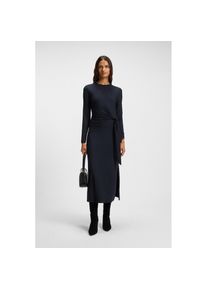 BOSS Orange, Unisex, BOSS Orange Jerseykleid &raquo;Erlot Premium Unisexmode&laquo; im Regular Fit, Rundhals, dunkelblau 408, L (40), N-Gr, Langes Kleid von BOSS 