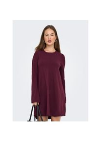 Only , Midikleid »ONLAMALIO LIFE LS ONECK DRESS KNT«, Sommerkleid , rot , Kleid in Midilänge von Only