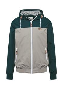 Iriedaily Jacke 'Auf Deck' Herren, beige / dunkelgrün, Größe S