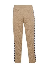Hummel, Hommes Pantalon de sport 'Archive', beige / beige foncé / noir / blanc