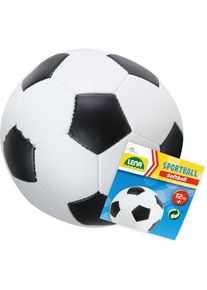 Softball »Soft-Fussball 18 cm, schwarz/weiss«, Made in Europe , weiss , LENA
