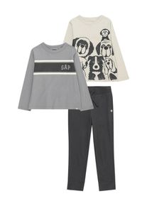 GAP, Garçons Set 'HOLIDAY', beige / gris / anthracite / blanc