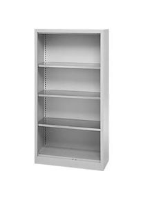 Schäfer Shop Schäfer Shop Select Regalschrank MS, 4 OH, B 800 x T 400 x H 1584 mm, Stahlblech, Weissaluminium