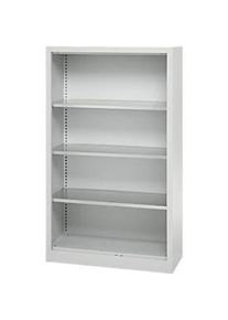Schäfer Shop Schäfer Shop Select Regalschrank MS, 4 OH, B 950 x T 400 x H 1584 mm, Stahlblech, Lichtgrau