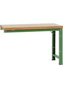 Manuflex Anbauwerkbank Profi Standard, Tischplatte Multiplex, 1500 x 700 mm, resedagr&uuml;n